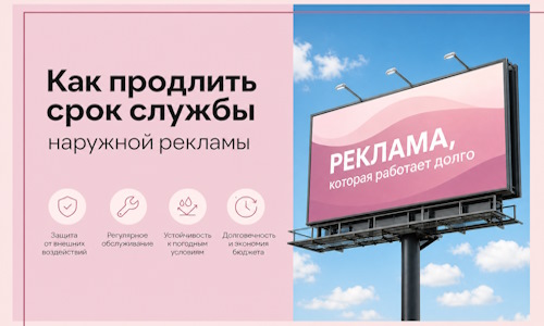 Как продлить срок службы наружной рекламы в  Коломне