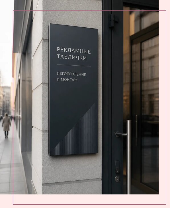 Рекламные таблички в Коломне по цене от 4563 р. | Аванза-Клм