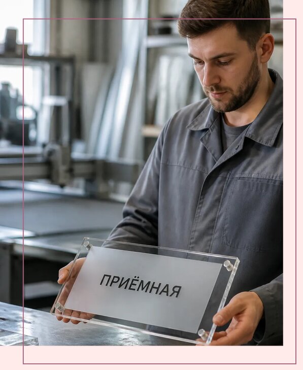 Таблички из оргстекла на заказ в Коломне от 3954 р. | Аванза-Клм